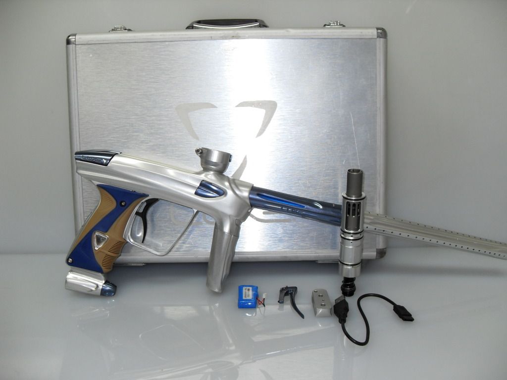 2) Planet Eclipse Geo 2: Black w/Red: COMES WITH CASE, SHAFT 4 BARREL,  MANUAL, AND VIOLENT TRIGGER.