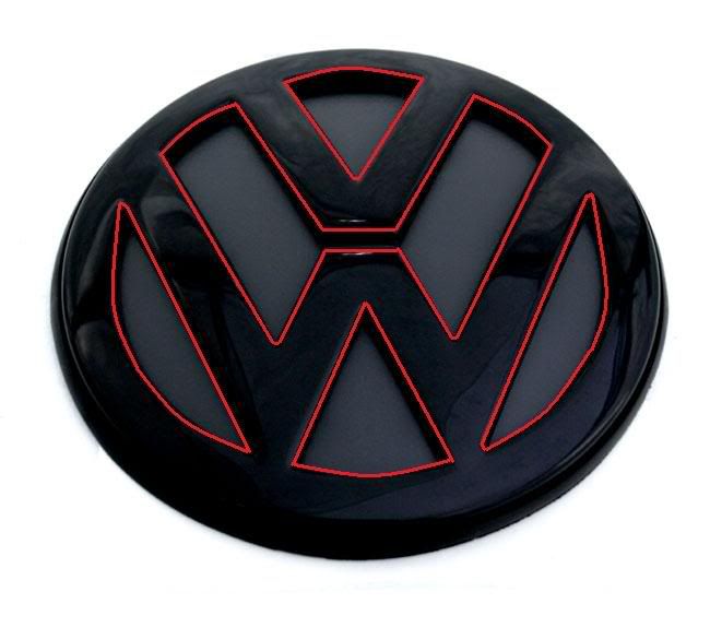 Re VW Badges front rear outline