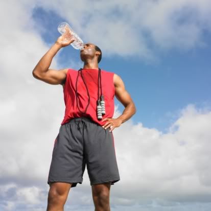 Can drinking water alone deter the symptoms of dehydrating?