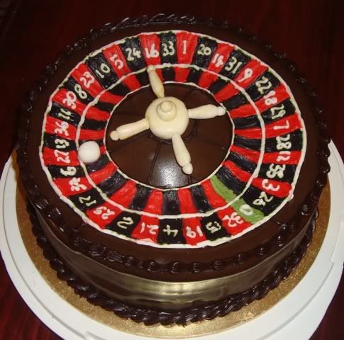 Roulette wheel cakes