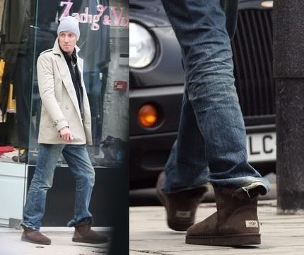 mens wearing uggs