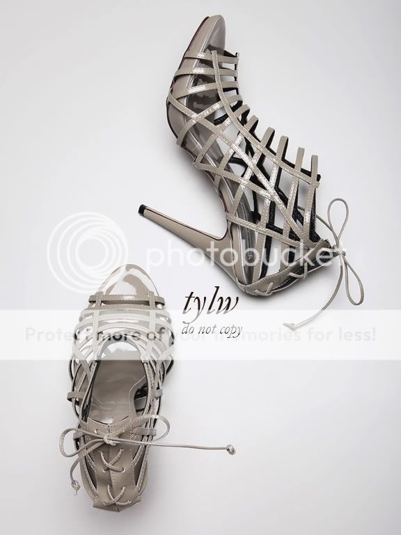 Kathryn Amberleigh Patent Cage HH Sandals 37 5 37 7 6 5