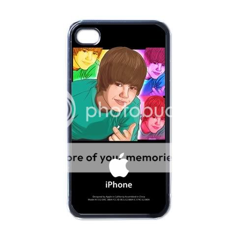 New Apple iPhone 4 Hard Case Cover Justin Bieber world  